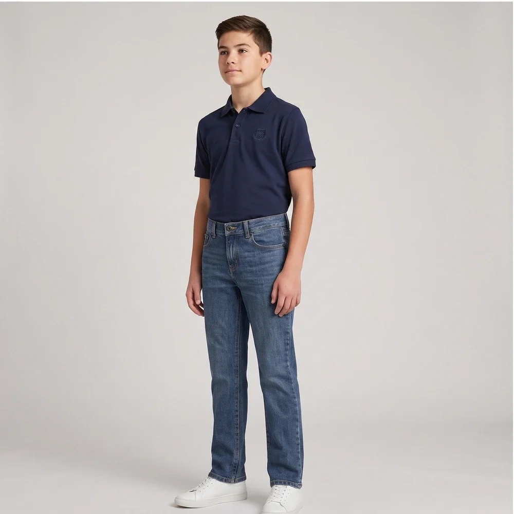 The Childrens Place Straight Leg Jeans Boys 14 Blue New Dark Jupiter Denim